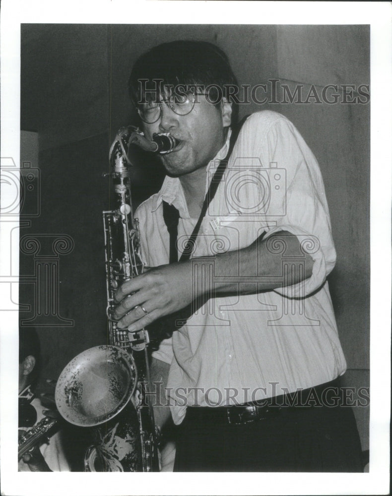 1996 Saxophonist Francis Wong San Francisco  - Historic Images