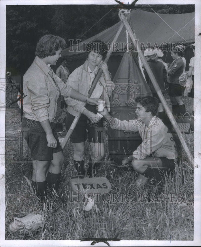 1956 Texas Girl Scouts Camping Trip - Historic Images