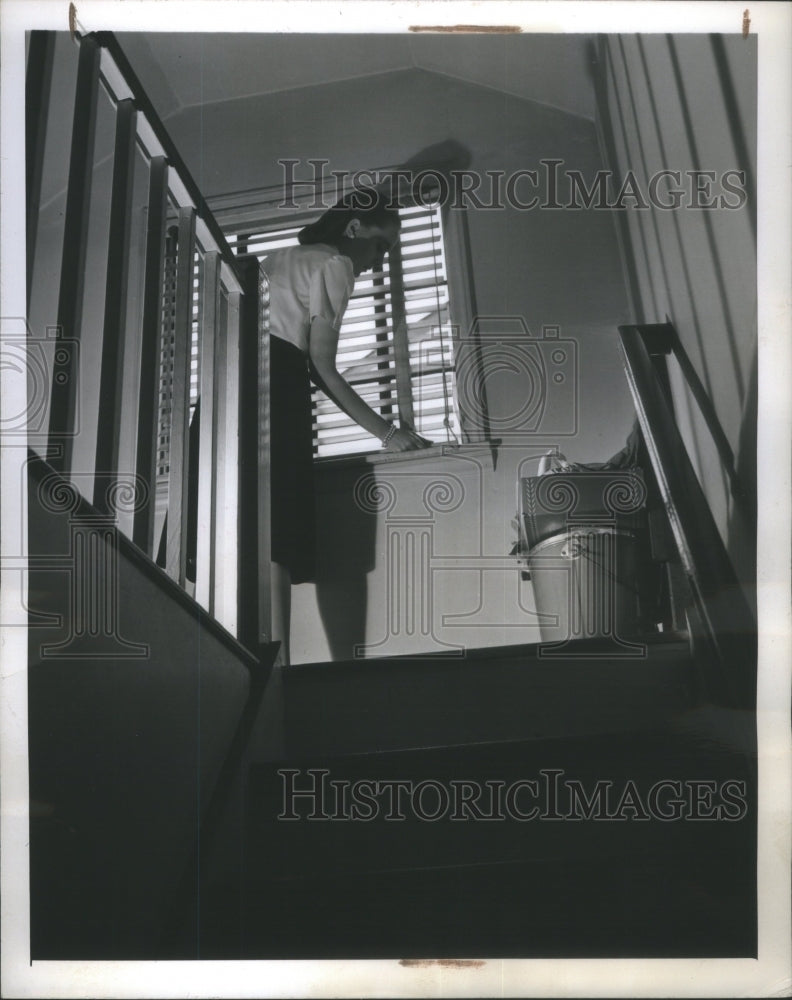 1945 Press Photo Open Attic Windows - RRU75673 - Historic Images