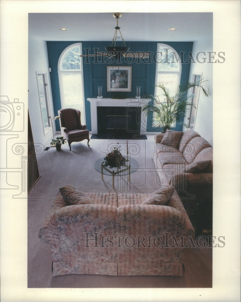 1994 Press Photo Interior Design Home Living Room - Historic Images