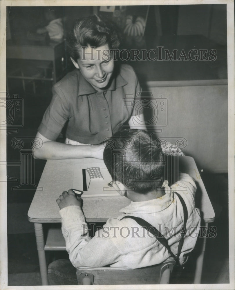 1956, School for Mentally Retarded Children - RRU75977 - Historic Images