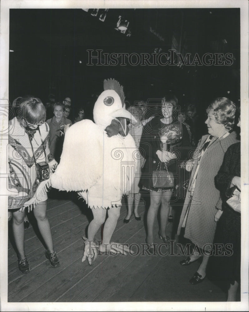 1971 Chicken costume a hit a Union Station - Historic Images