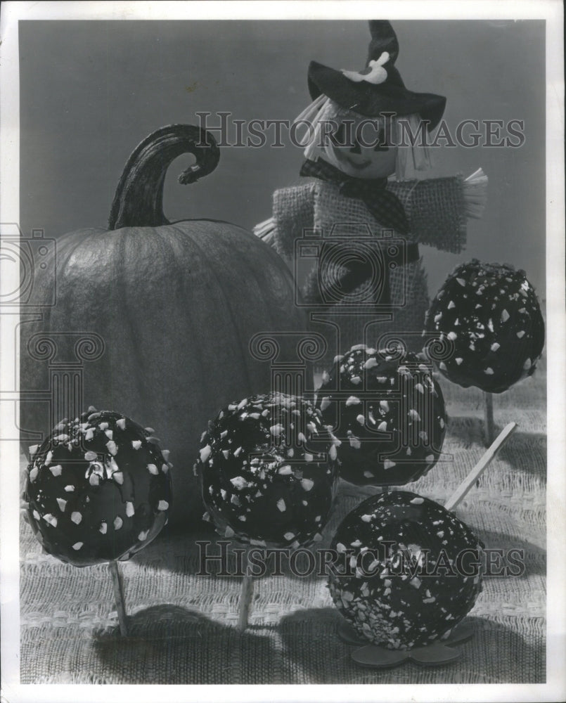 1969 Cocoa Fudge Coated Apples Halloween - Historic Images