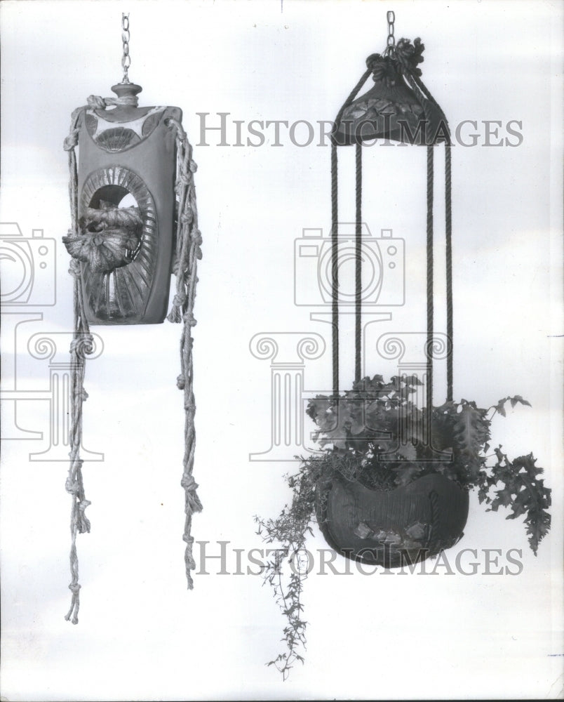 1973, Hanging terrariums. - RRU76581 - Historic Images