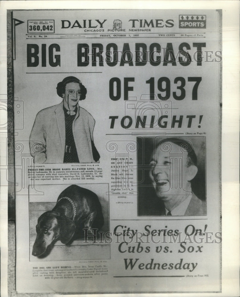 1938 Daily times big broadcast - Historic Images