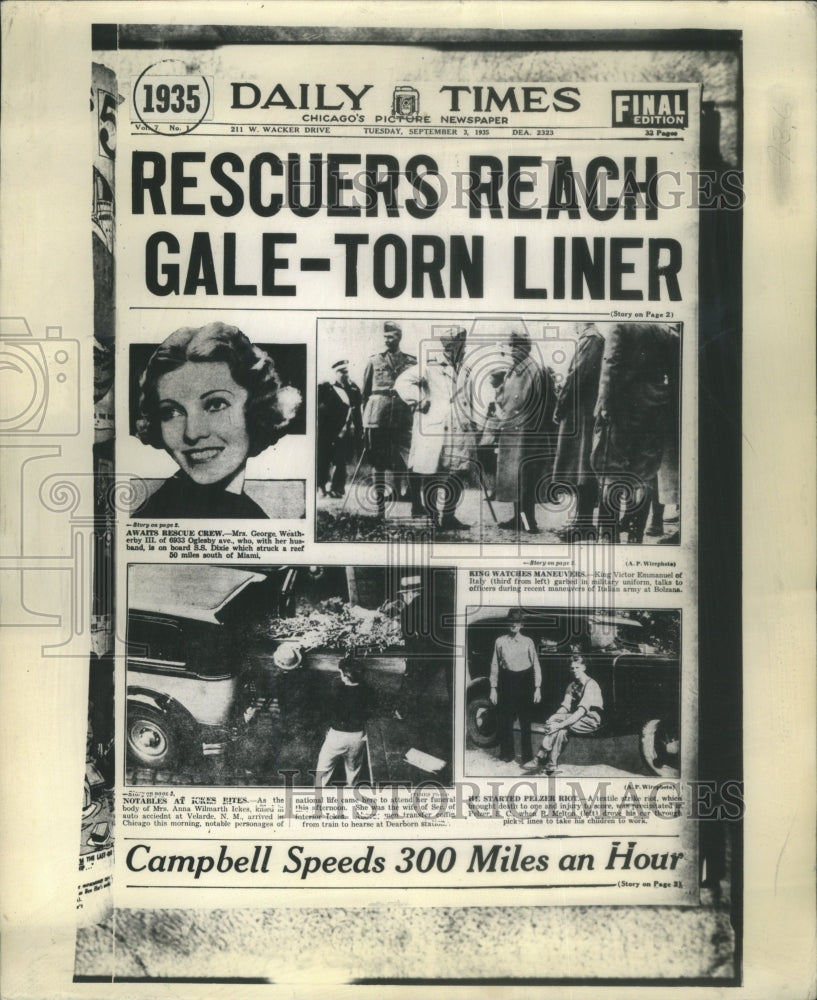 1944, Rescuers Reach Gale Campbell Speed - RRU76753 - Historic Images