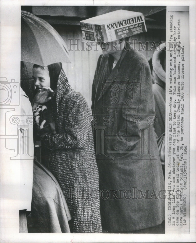 1966 Press Photo Indianapolis Managers Rain - RRU76911 - Historic Images