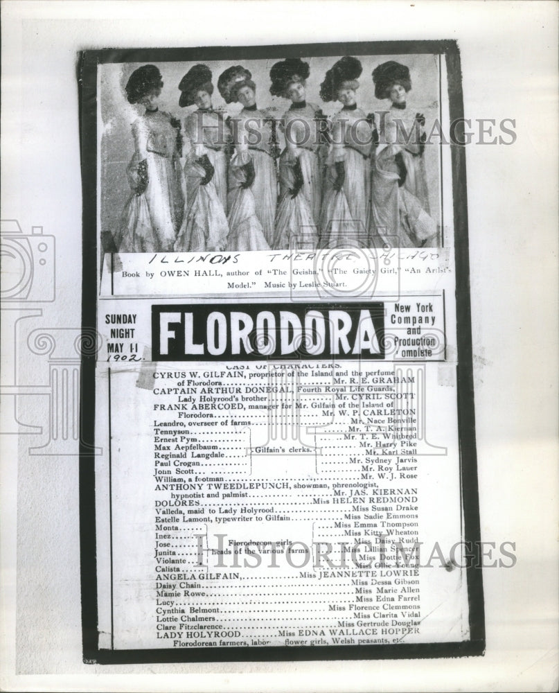 1947 Musical Comedy &quot;Florodora&quot; Playbill-Historic Images