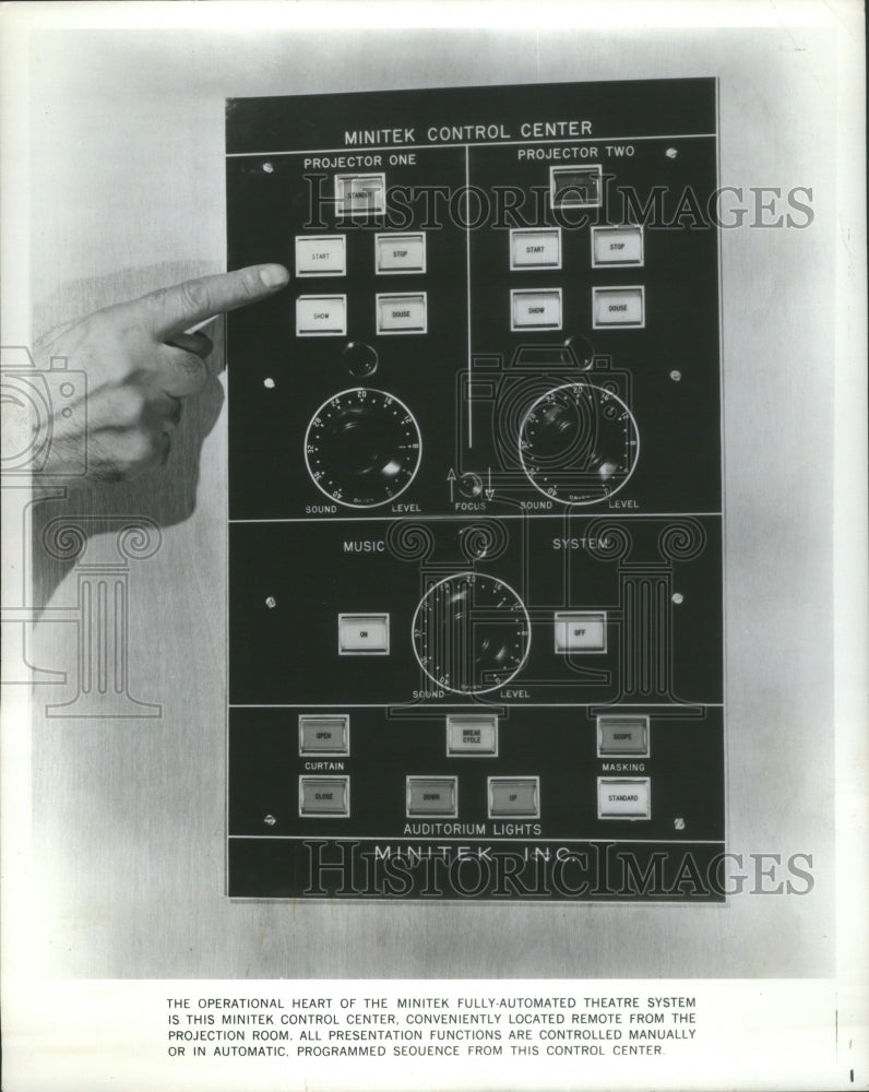 1971 Minitek Control Center Automated Room-Historic Images