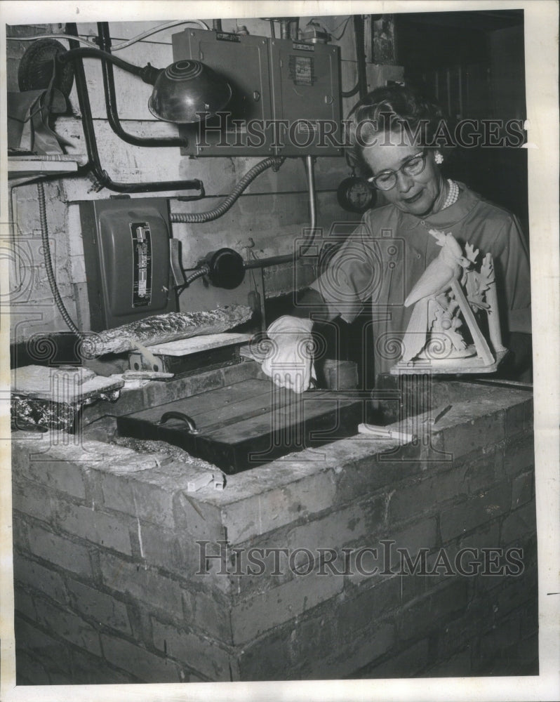 1967 Press Photo Porcelain Aviary Kiln North Side Jeels - Historic Images