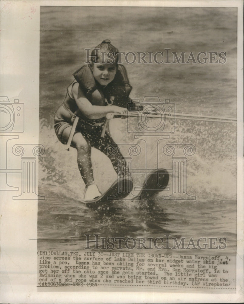 1964 Danna Morguloff Water Skiing Dallas - Historic Images