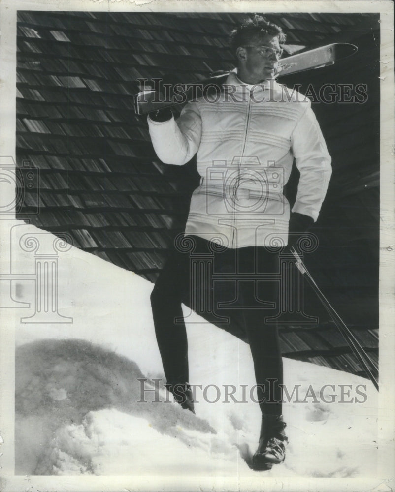 1965 SKIING FASHIONS SKIWEAR MEN-Historic Images