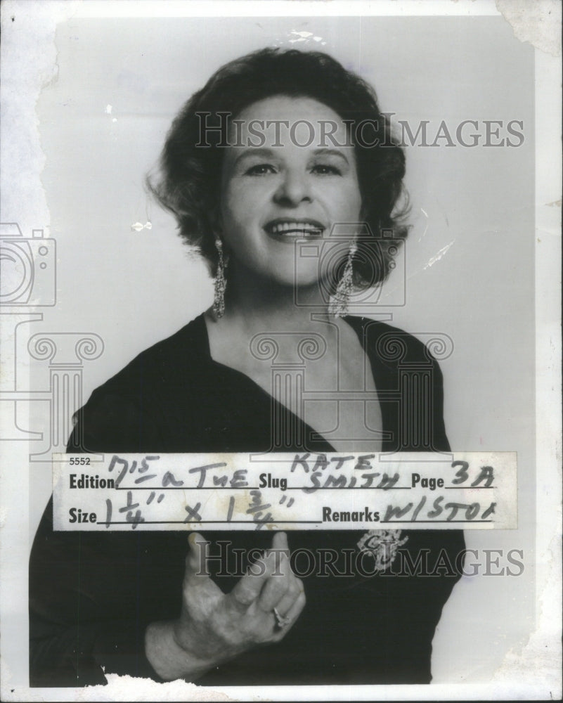 1973 Kathryn Elizabeth Kate Smith Singer - Historic Images