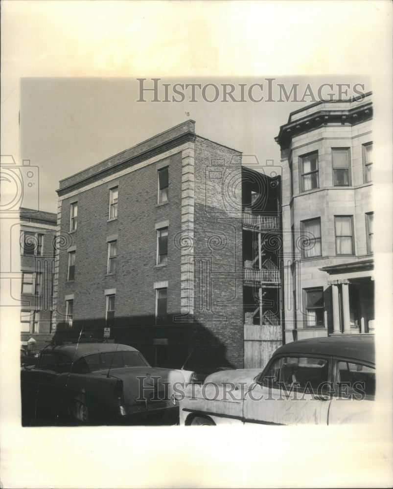 1965 housing builid North Clifton Slums Car - Historic Images