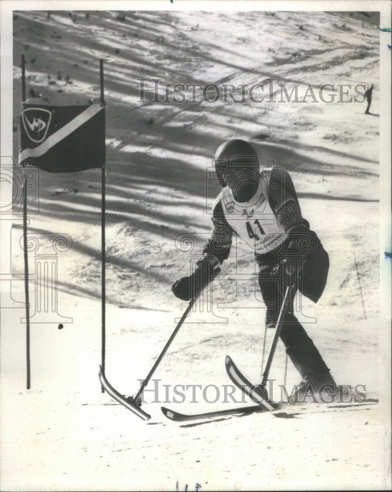 1977 Walt Hesse Skiing Lloyd Zeise Wheeles - Historic Images