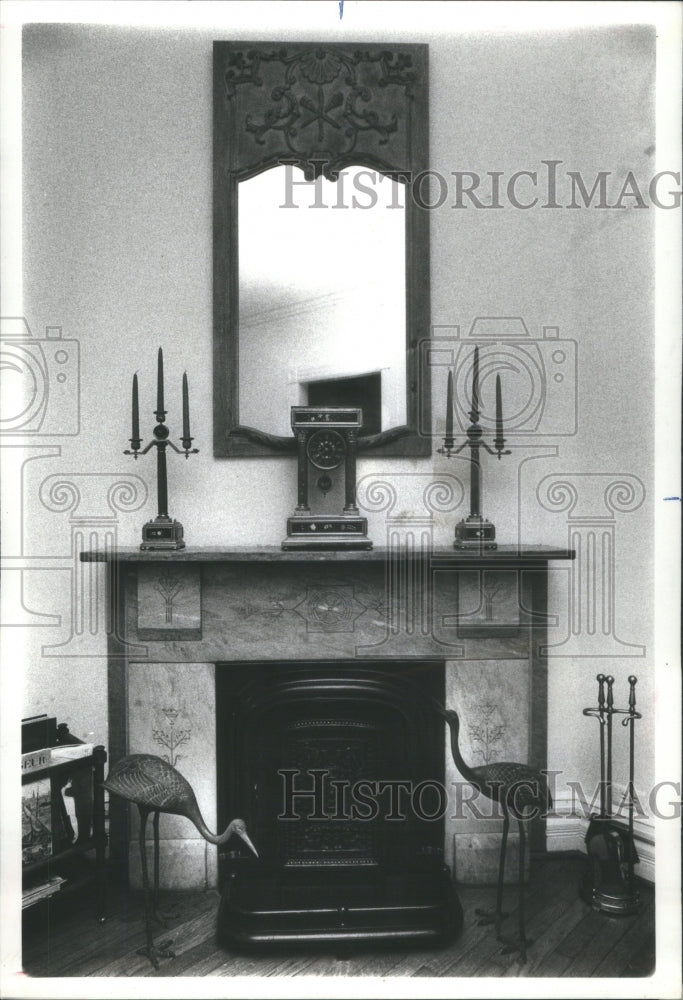 1979 Press Photo fireplace Victorian Lincoln Park home - RRU78559 - Historic Images