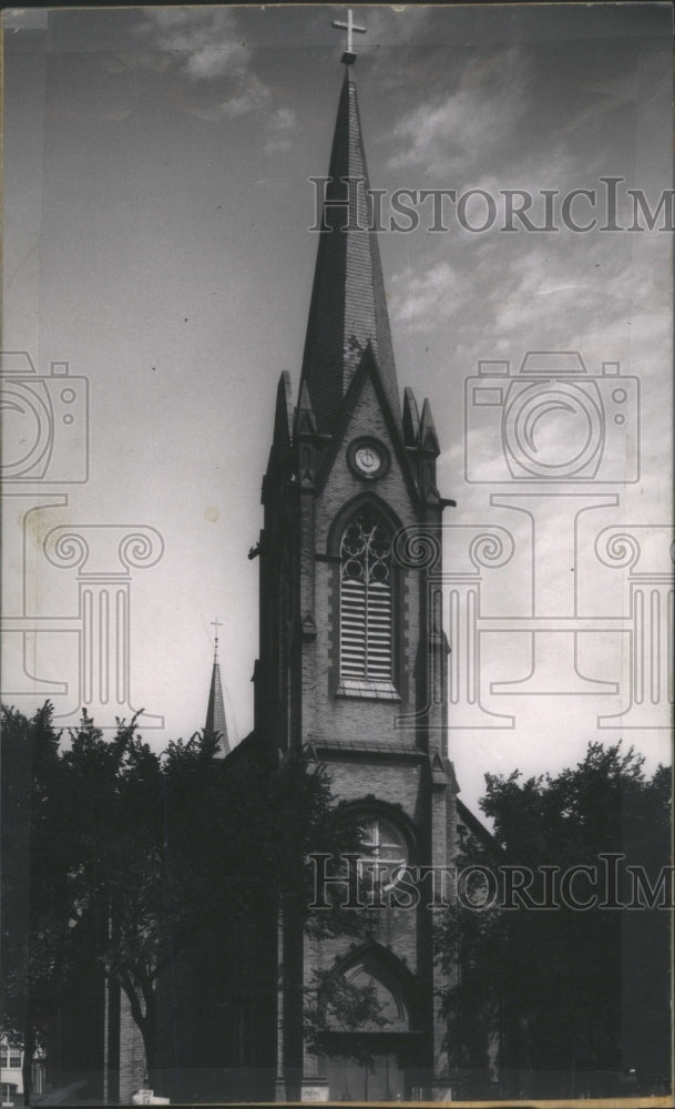 1955 Press Photo St Peter Catholic Chruch German Skokie - RRU78855 - Historic Images