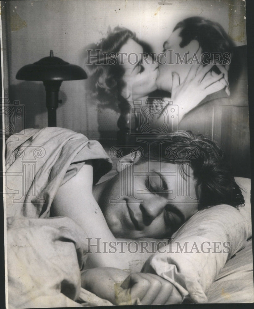 1943 Press Photo War Worker Dream Richard Bagley Sleep - RRU78941 - Historic Images