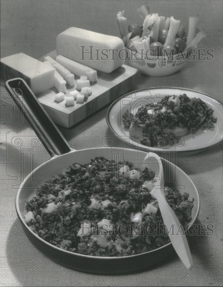 1978 Spinach Beef Sloppy Joe Danish Cheese-Historic Images