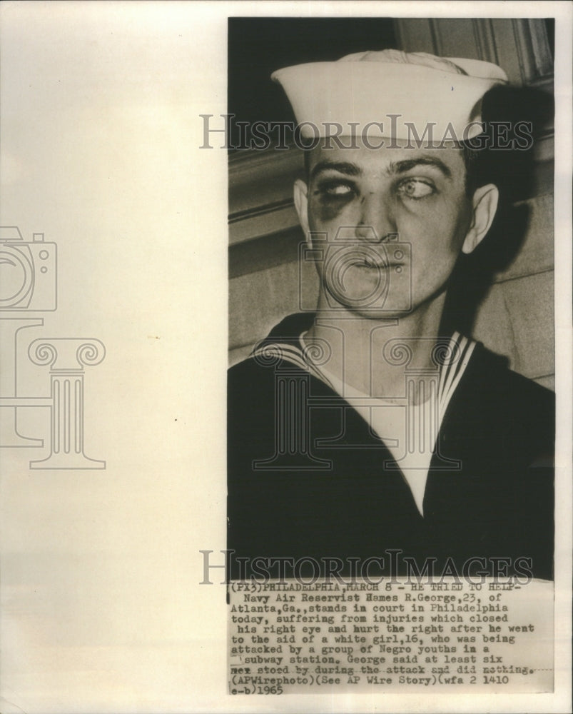 1965 Philadelphia Navy Air Reservist Hames  - Historic Images