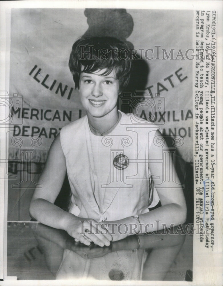 1965 Lunn Krebs Mc Henry Illini Girl State - Historic Images