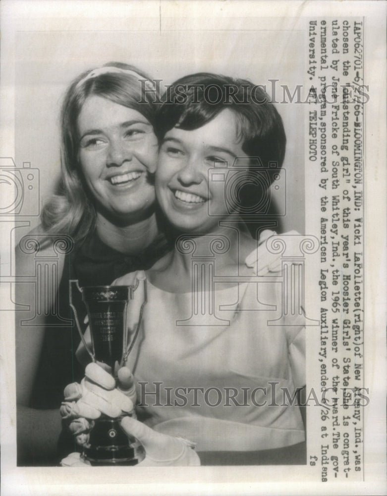 1966 Vicki LaFollette Albany Hoosier Girls - Historic Images