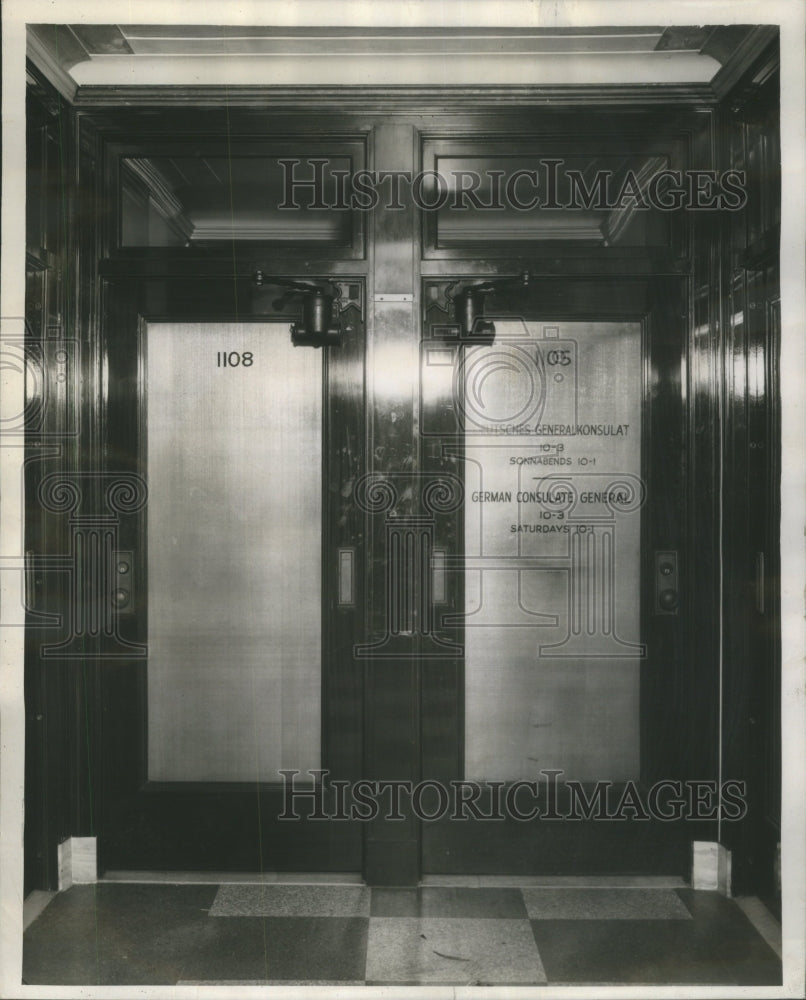 1941 Press Photo German Consulate Office MIchigan Ave - RRU80061 - Historic Images