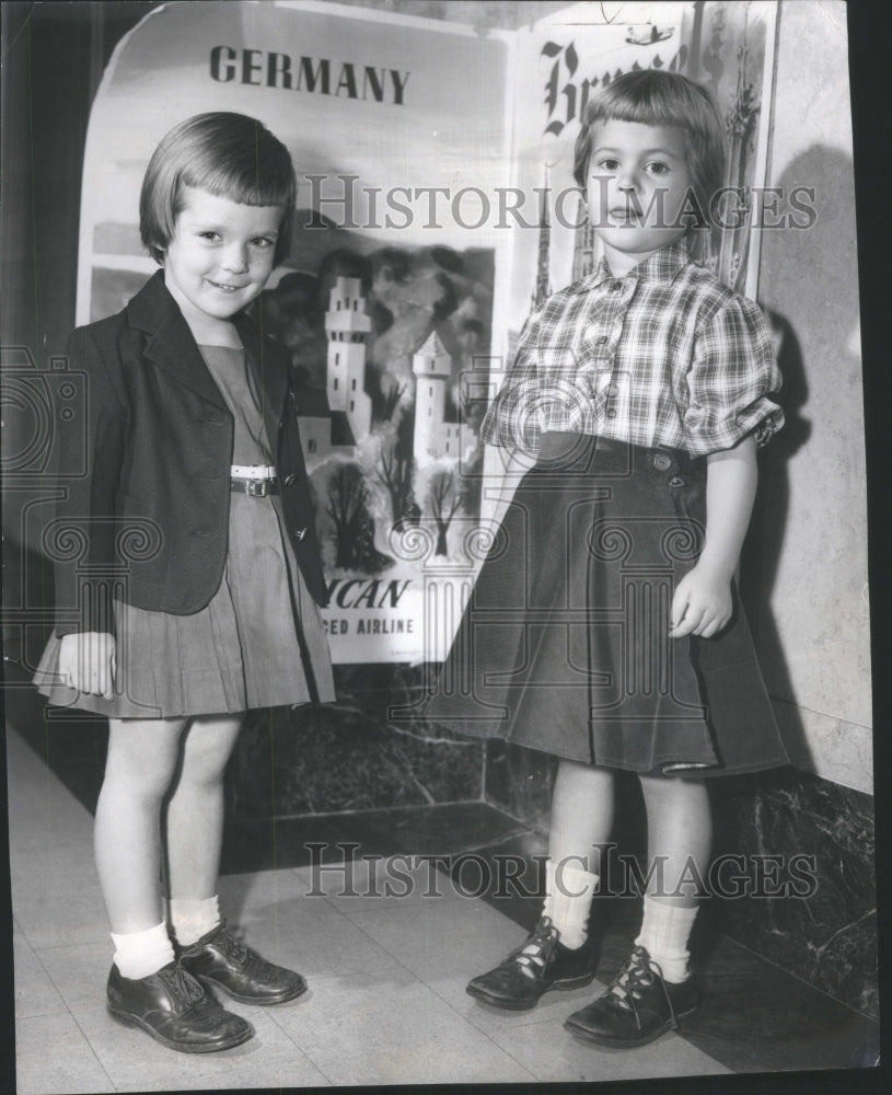 1953 Kimberly Navy Blazer Skirt Suit Friend-Historic Images