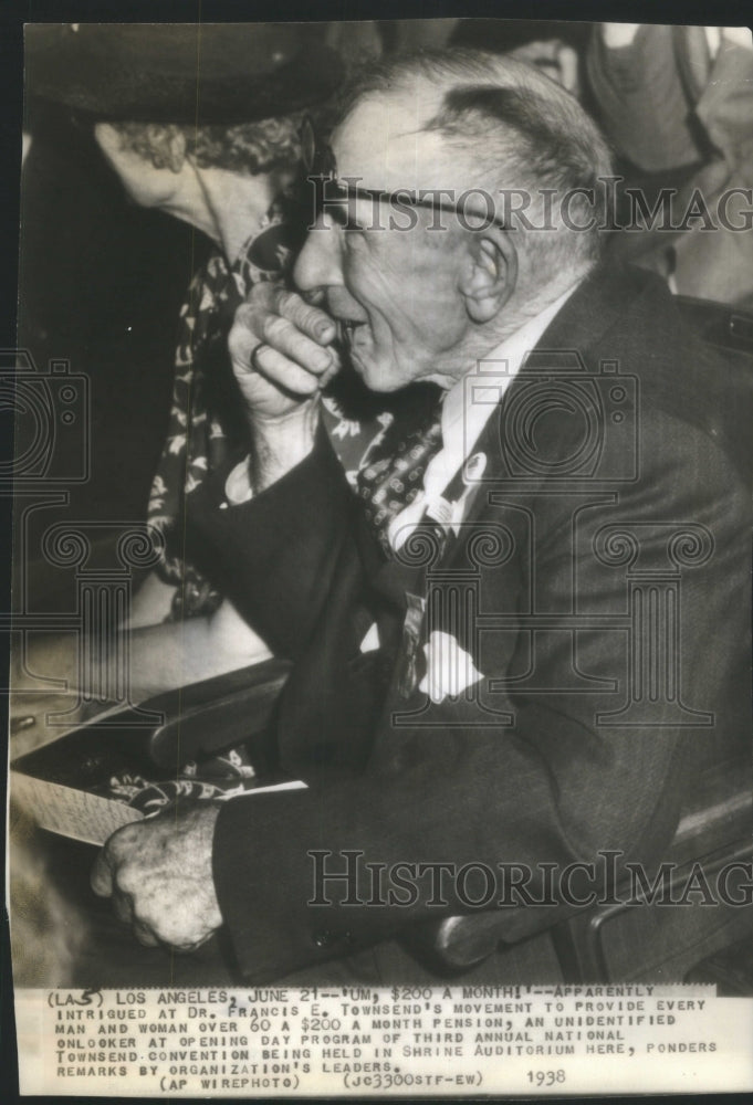 1938 Press Photo Francis Townsend American Physician - RRU80273 - Historic Images