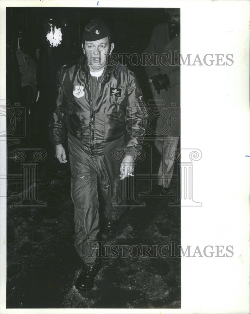 1982 Press Photo KC-135 Military Transport Plane Crash - RRU80583 - Historic Images