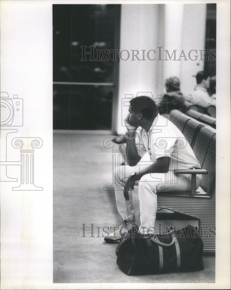 1991, O&#39;Hare International Airport Passenger - RRU80931 - Historic Images