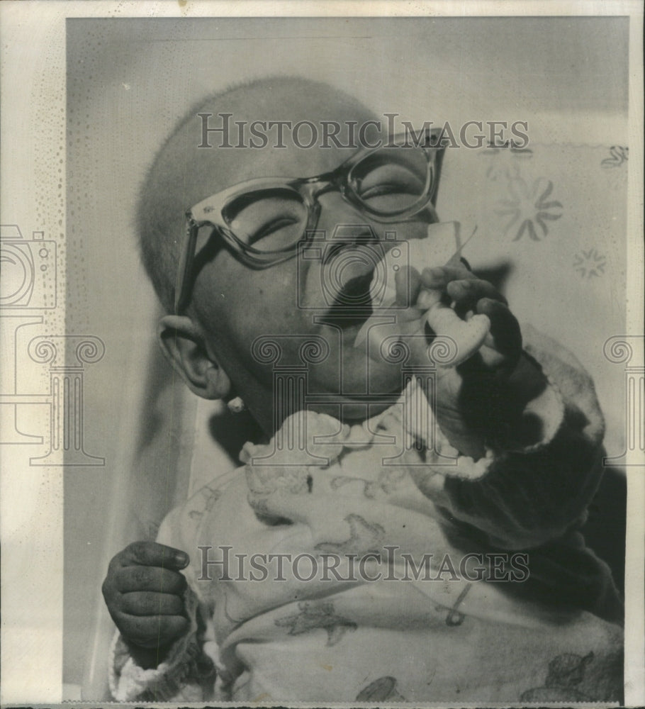 1965 Six Month Baby Wearing Glasses  - Historic Images