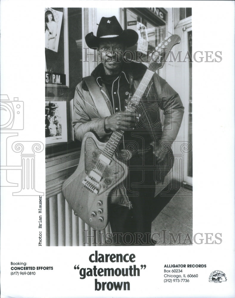 1992 Press Photo Clarence Gatemouth Brown Entertainer - RRU81441 - Historic Images