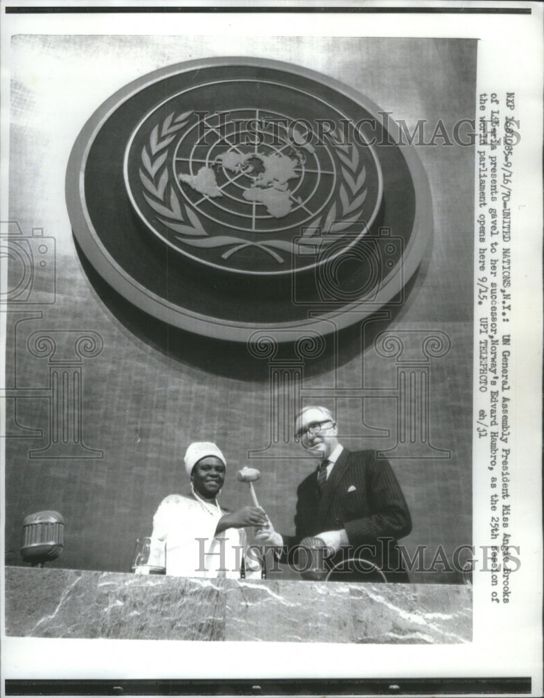 1970 Press Photo United Nations Assembly New York - Historic Images