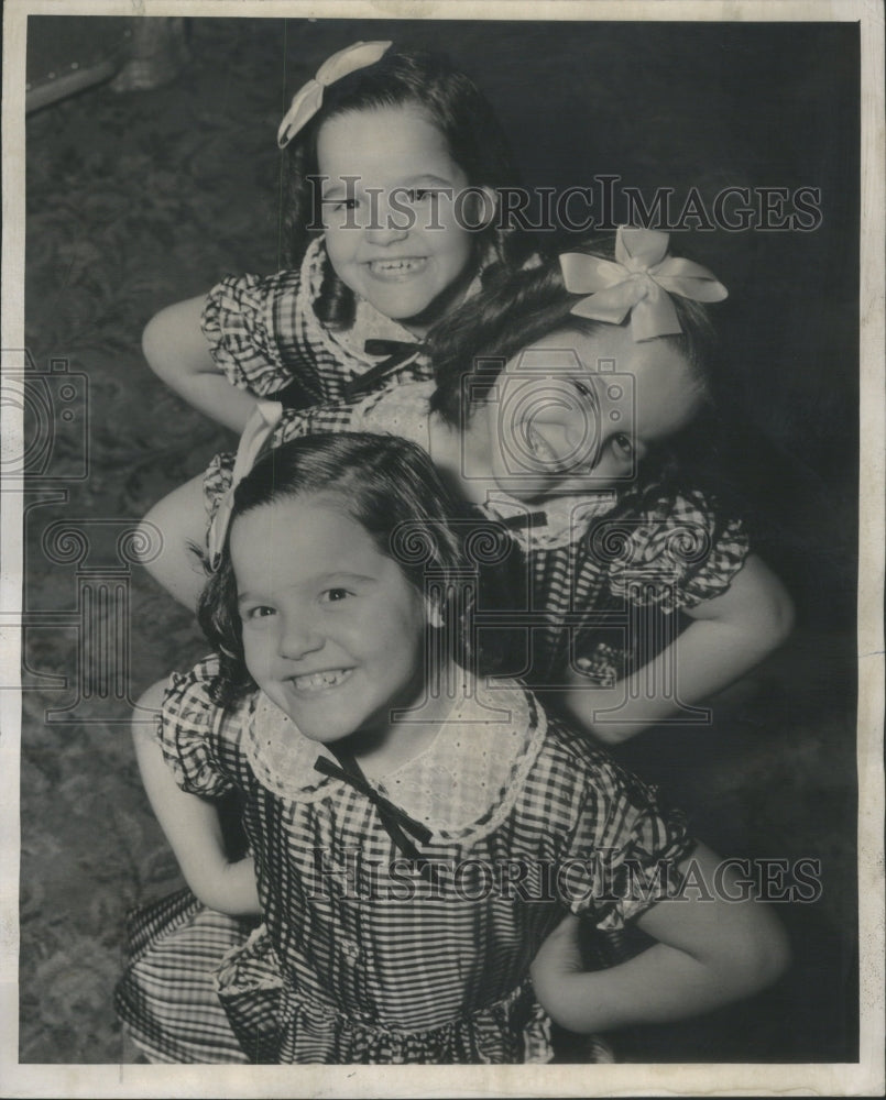 1951 jean joan judy manzella 10th birthday - Historic Images