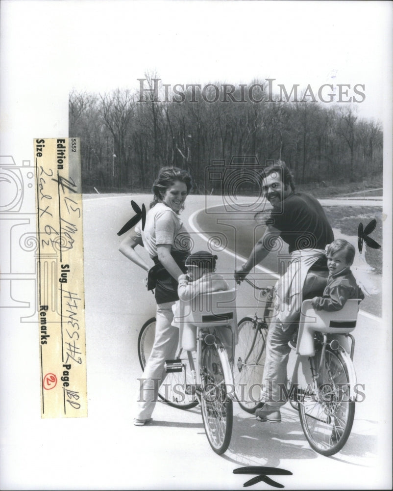 1975 Bicycle Bike Ride Person Cyclist Frame - Historic Images