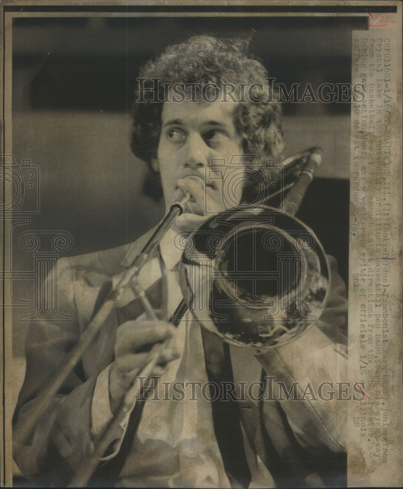 1972 Press Photo University Illinois Hamby Trombone - RRU81603 - Historic Images