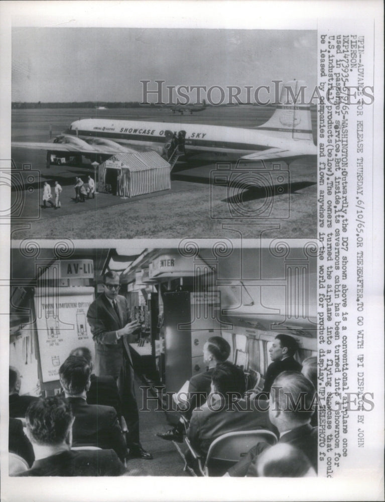 1965 DC7 Airplane Display Cabin - Historic Images