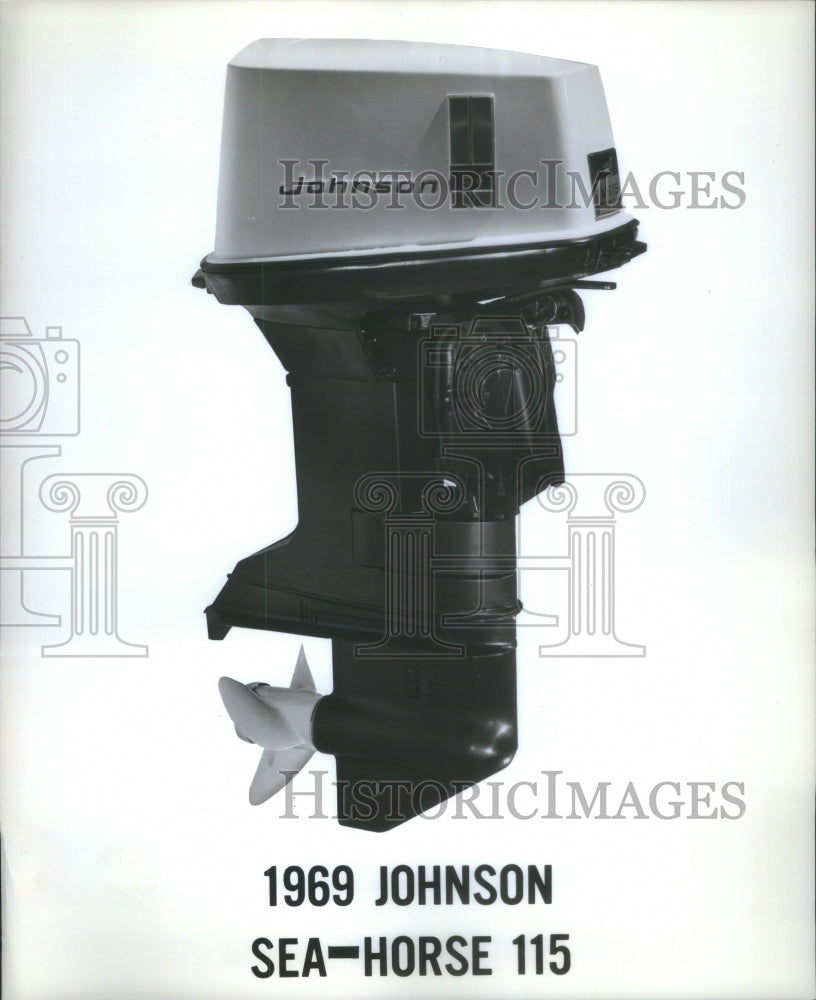 1968 Motor 1969 Johnson Sea Horse 115 - Historic Images