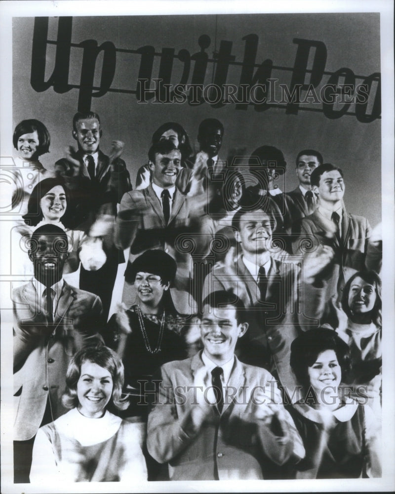 Press Photo Cast of Up With People - Historic Images