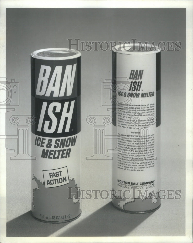 1970 Morton Salt Banish snow melter ice - Historic Images