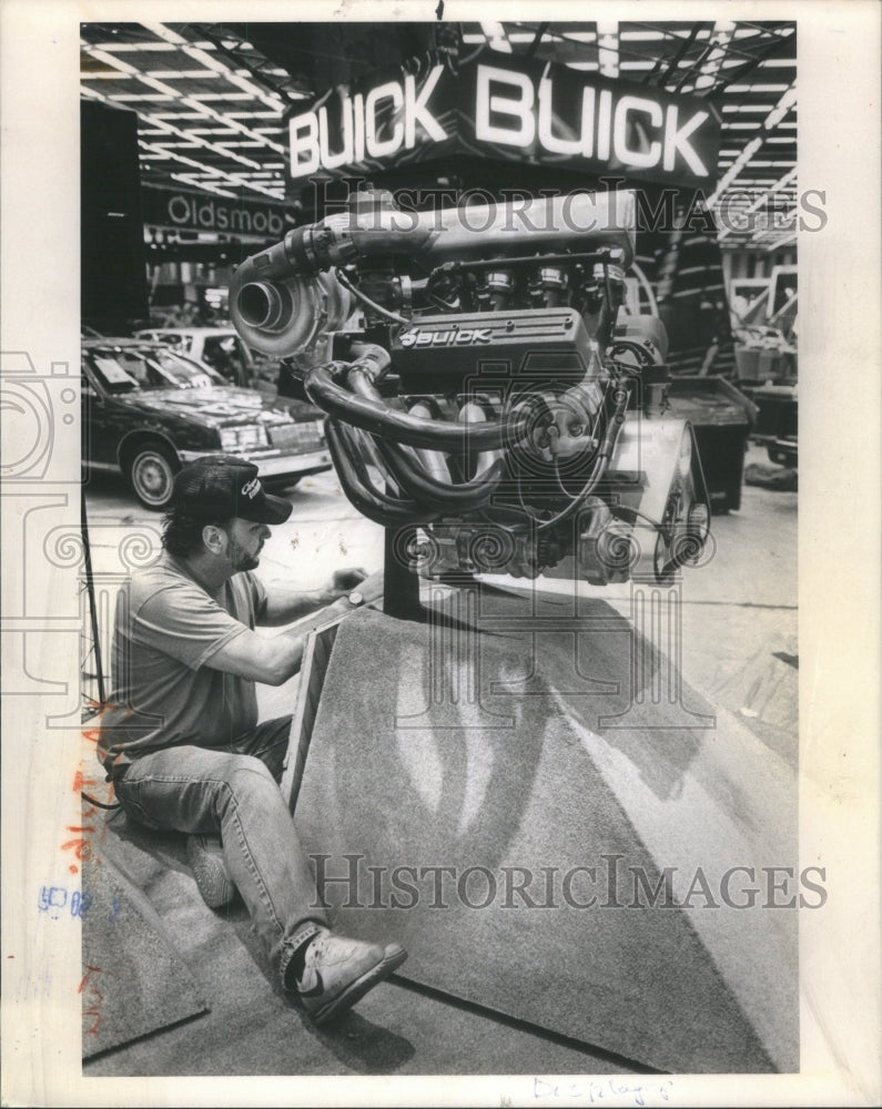 1987 Press Photo Chicago Auto Show McCormick Place - Historic Images