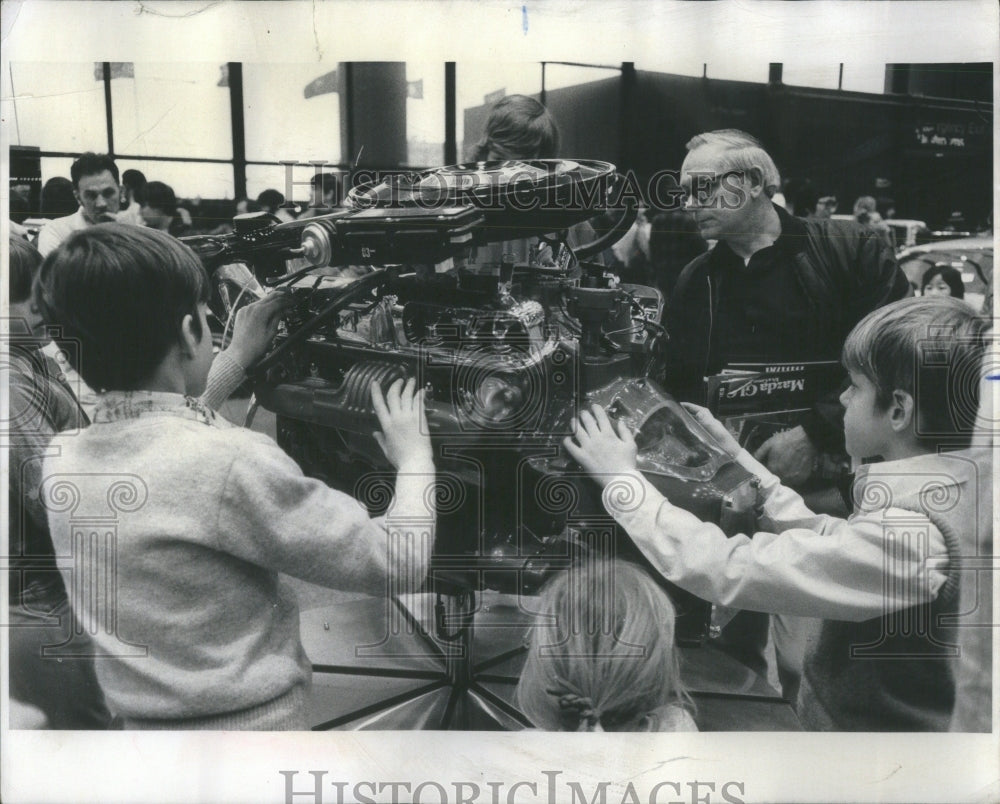 1977 Boys at the McCormick Place Auto Show - Historic Images