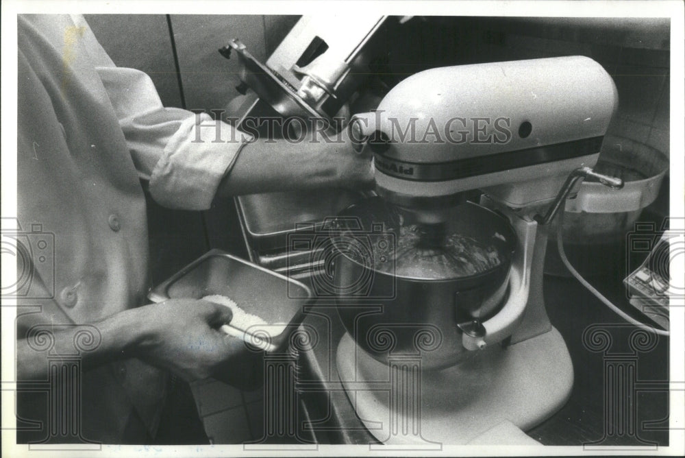 1980 Chef Preparing White-Chocolate Mausse-Historic Images