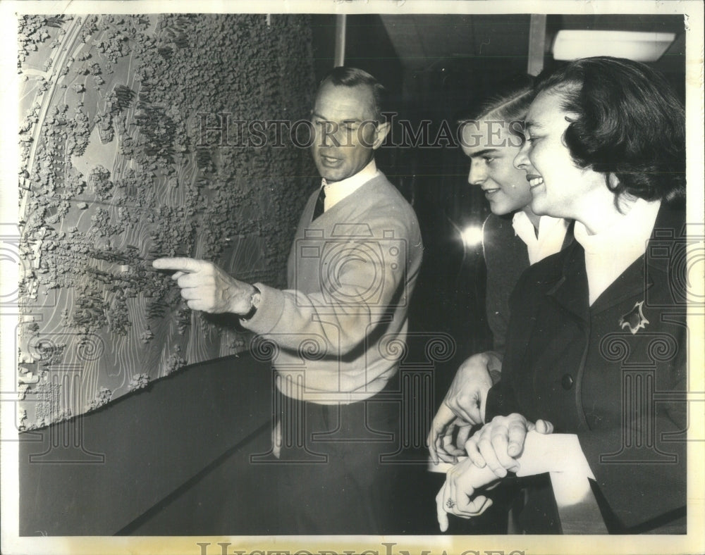 1966 Press Photo Morton Arboretum Tour Route Map - Historic Images