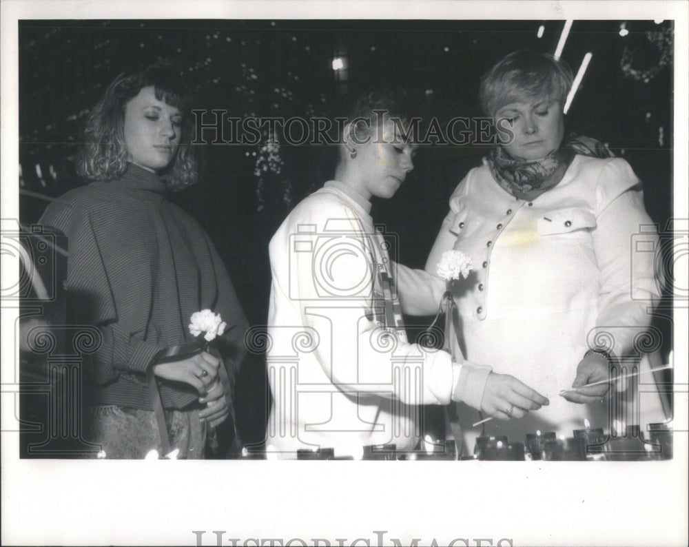 1989 Press Photo Illinois Center Sharon Connell Denise - Historic Images