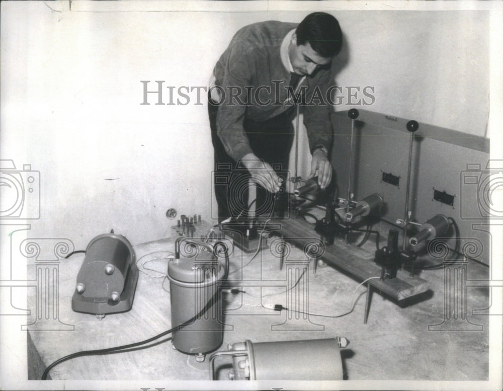 1967, Mt Etna Observatory Staff Member Check - RRU83985 - Historic Images