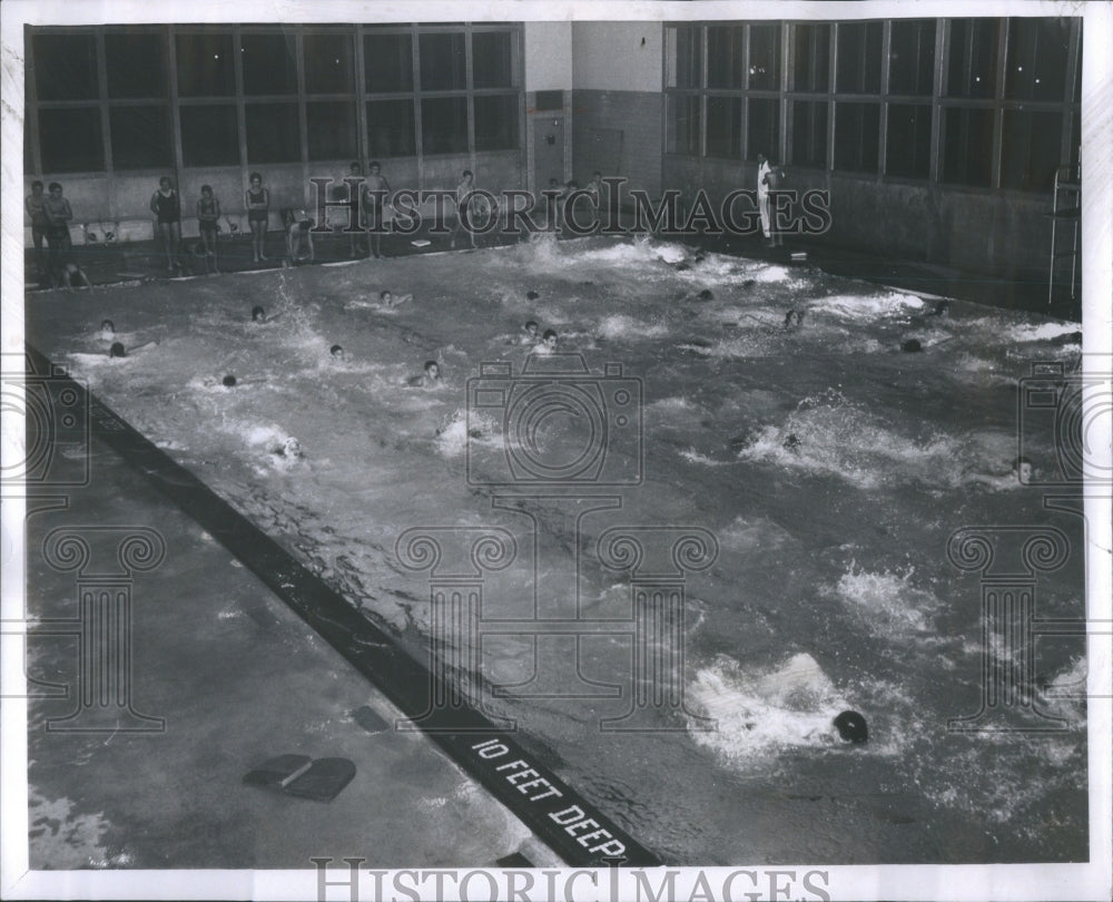 1961 Swimming Pool Reconstruction Detroit-Historic Images