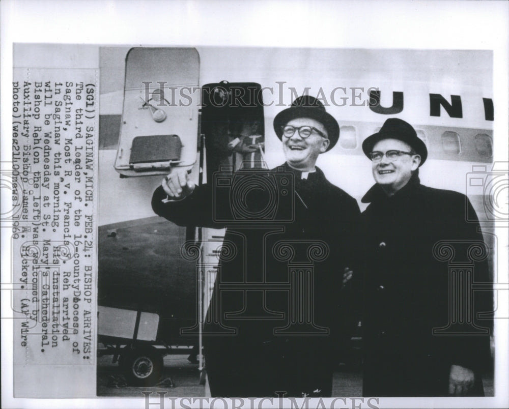 1969 Rev Francis Reh Bishop James Hickey-Historic Images