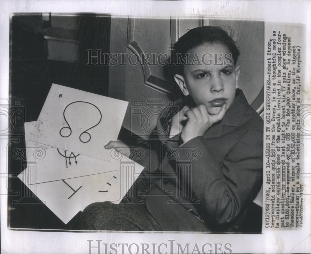 1957 Robert Storm science quiz kid Bronx-Historic Images